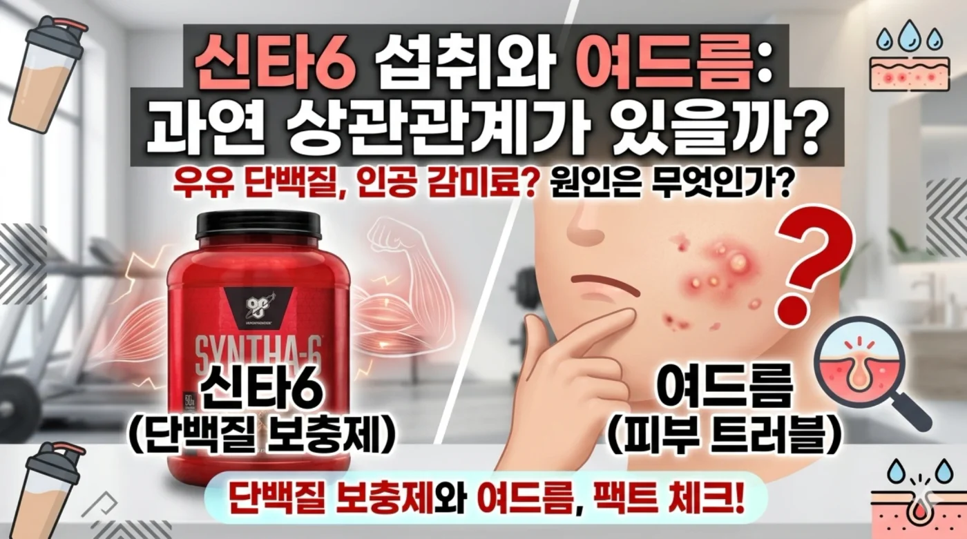 신타6 먹고 여드름 났나요? 원인 3가지와 케이스별 대처법