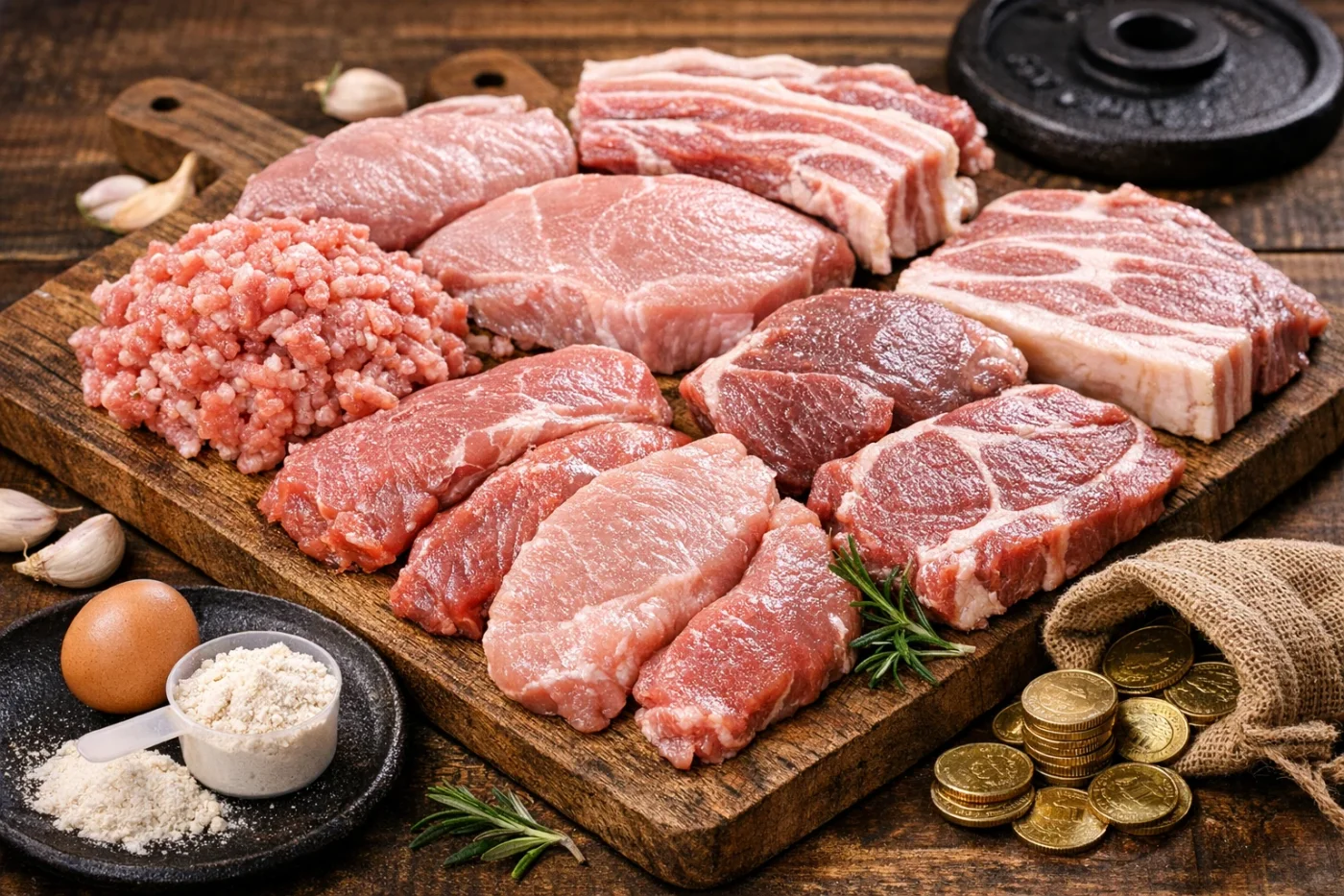 돼지고기 앞다리 뒷다리 단백질 차이 | 간고기 부위별 비교 후 뒷다리 다짐육 선택한 이유