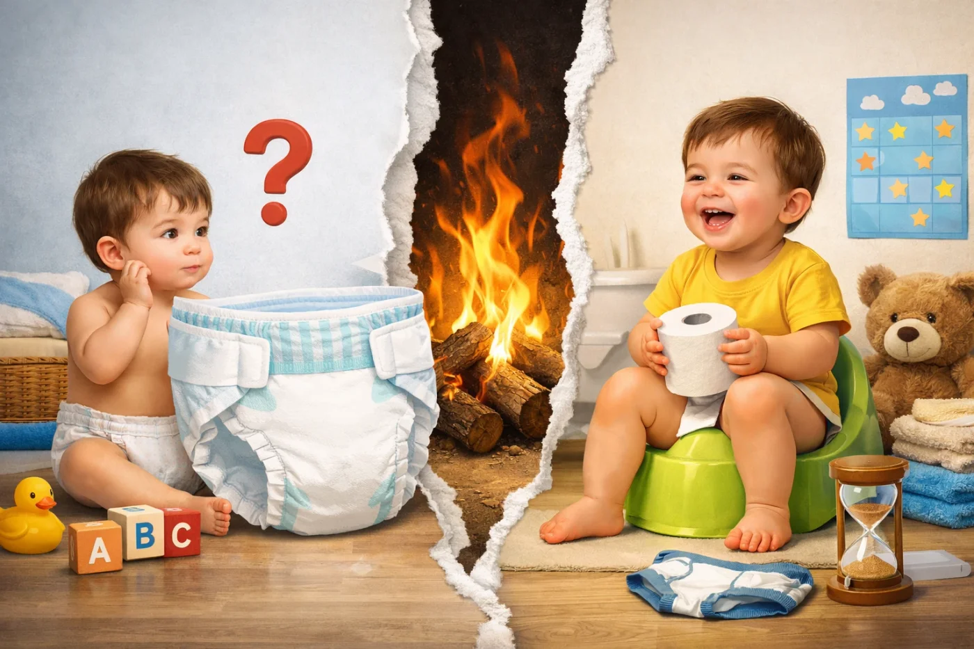 기저귀는 "떼다"가 맞습니다 — 헷갈리는 이유와 배변훈련 시기