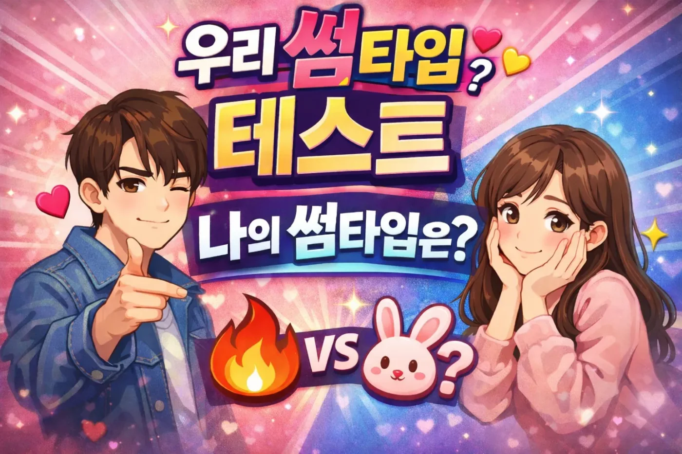 썸타입 테스트 해봤는데 소름 돋았어요 (무료 연애 심리테스트)