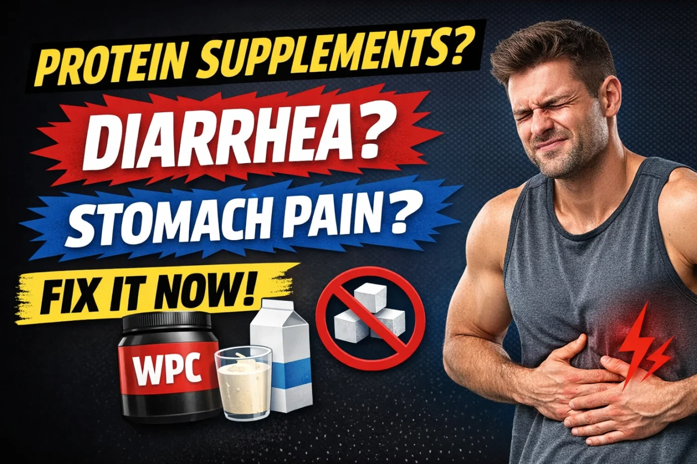 단백질 보충제 먹고 설사·복통 나는 이유 8가지 (+원인별 해결법/WPI·WPC·유당불내증)