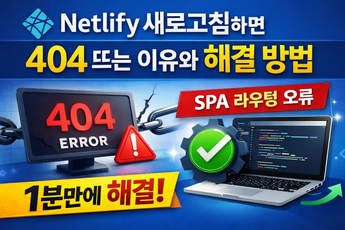 Netlify 배포 후 새로고침하면 404 뜨는 이유? (네트리파이/SPA/Astro/Nuxt/React 1분 해결)